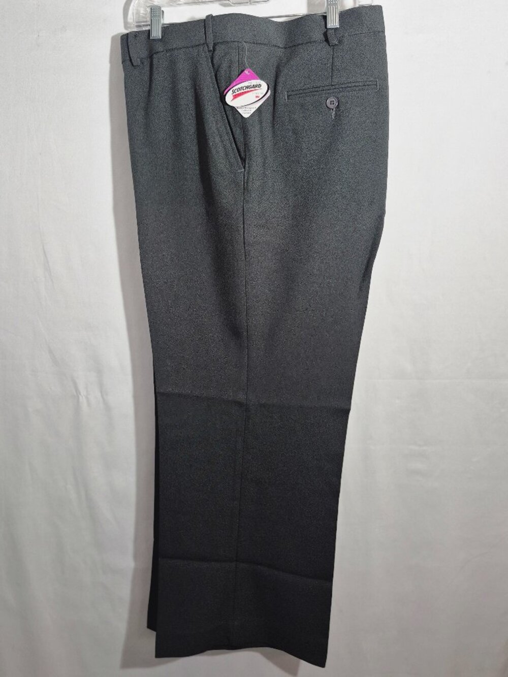 Haband's dress slacks, Dark grey, scotch guard, waist adjusters, 44/28   NEW